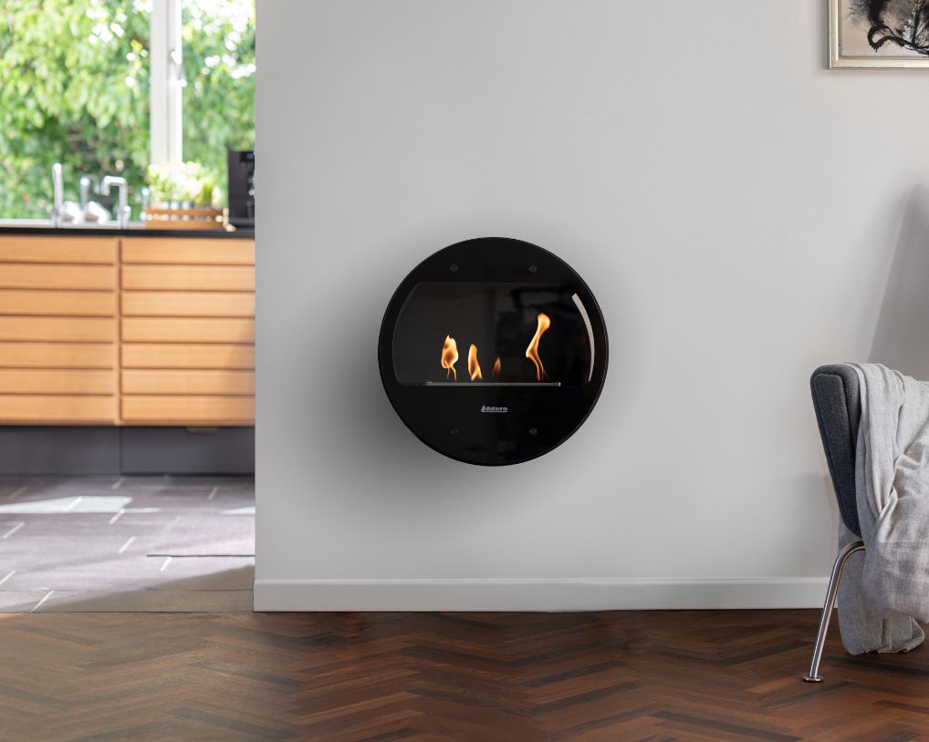 Aduro B1 bio stove wall mounted